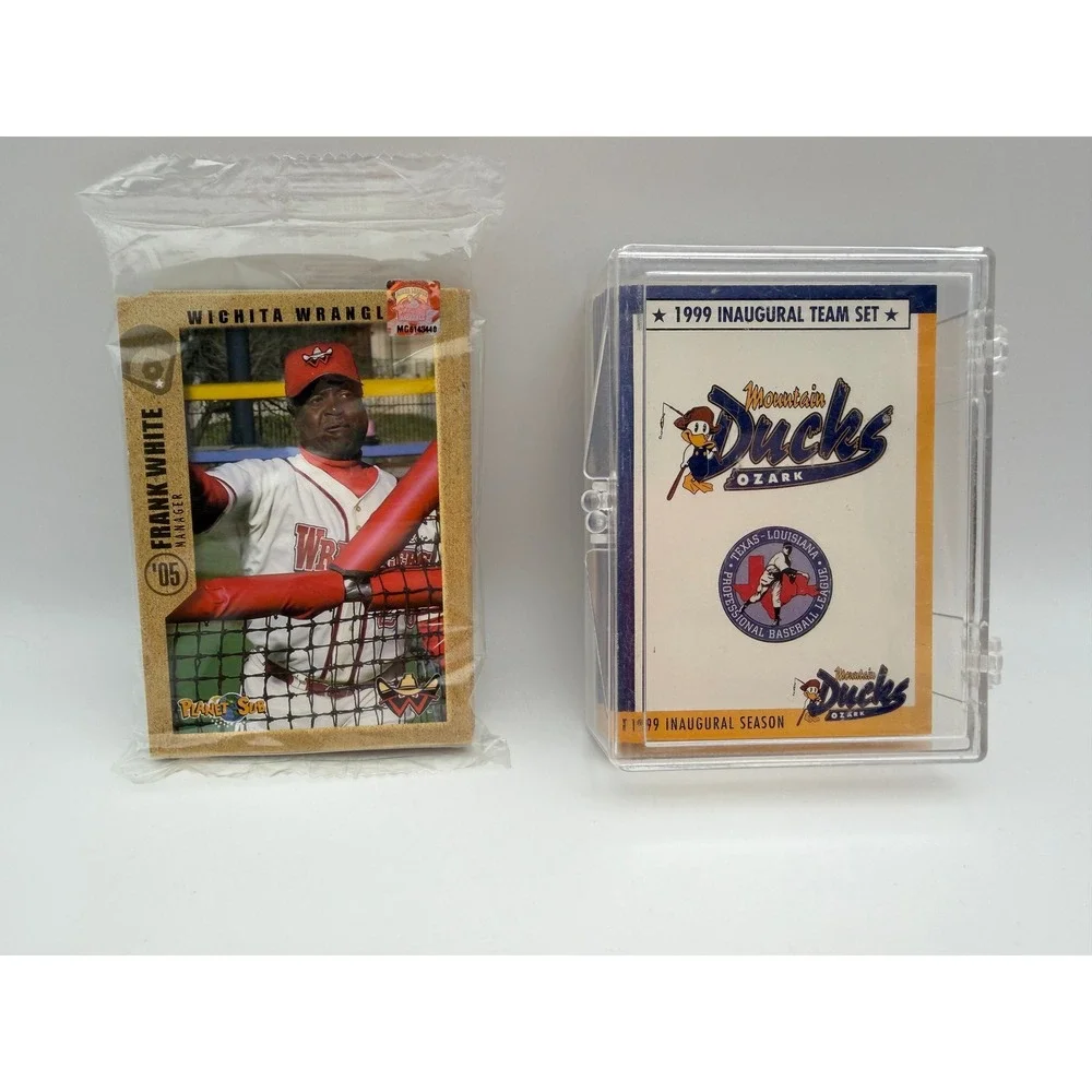 Vintage MiLB Team Sets 2005 Wichita Wranglers & 1999 Mountain Ducks Ozark Lot